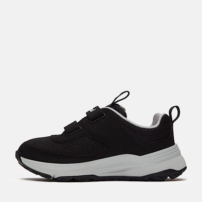 Youth Motion Access HookandLoop Sneaker TBL Black Mesh ALT6