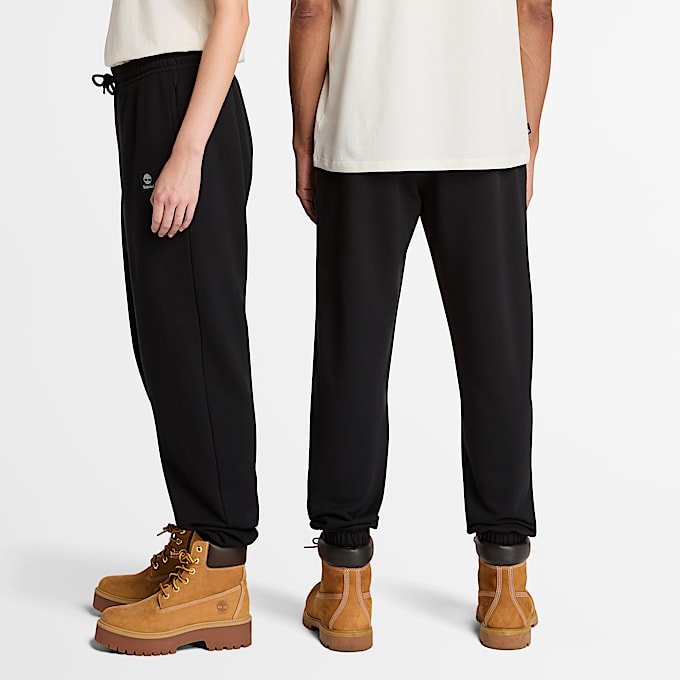 Pantalon en molleton avec écusson tissé