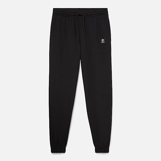 Pantalon en molleton avec écusson tissé