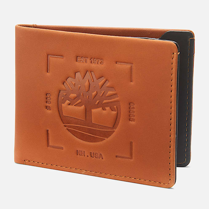 Mens TwoTone Billfold with Back ID TBL Cognac HERO