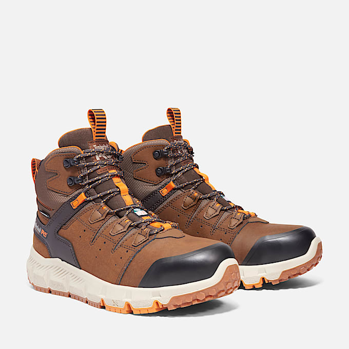 Mens Tempe CSA 6 Waterproof Alloy Toe Work Boot TBL Medium Brown Leather ALT4