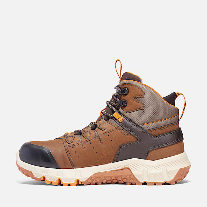 Mens Tempe CSA 6 Waterproof Alloy Toe Work Boot TBL Medium Brown Leather ALT6