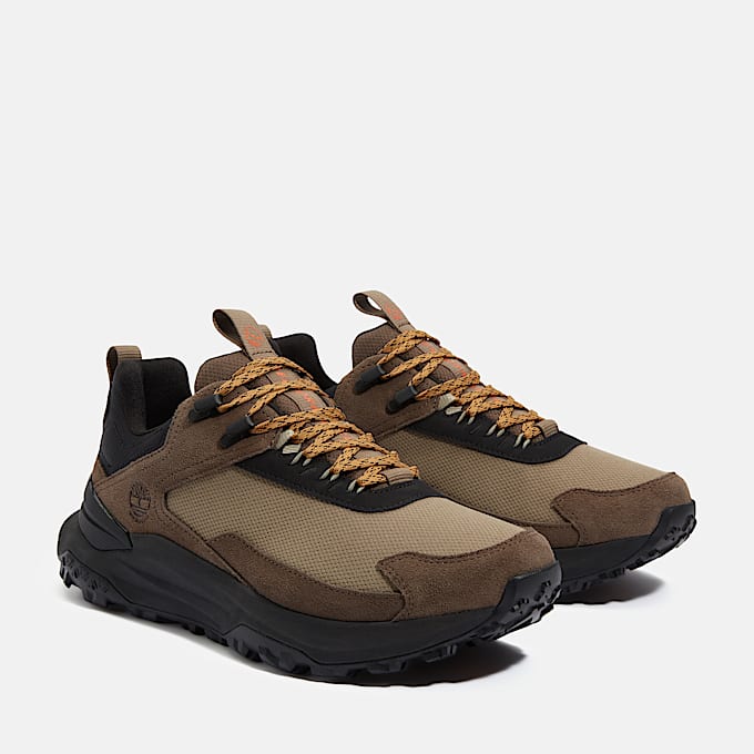 Mens Motion Access Waterproof Sneaker TBL Beige MeshBrown ALT4