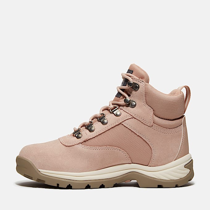 Womens White Ledge Waterproof Hiking Boot TBL Light Beige SuedeMedium Grey ALT6