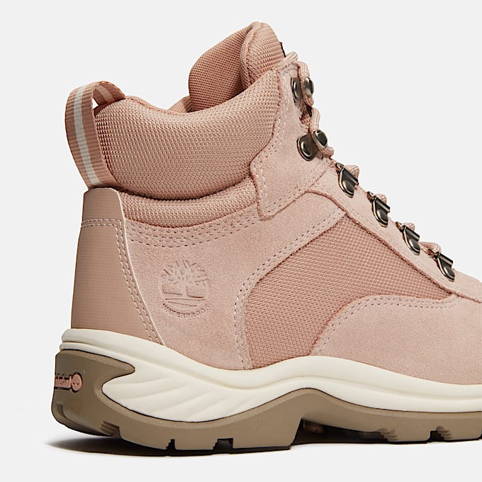 Womens White Ledge Waterproof Hiking Boot TBL Light Beige SuedeMedium Grey ALT7