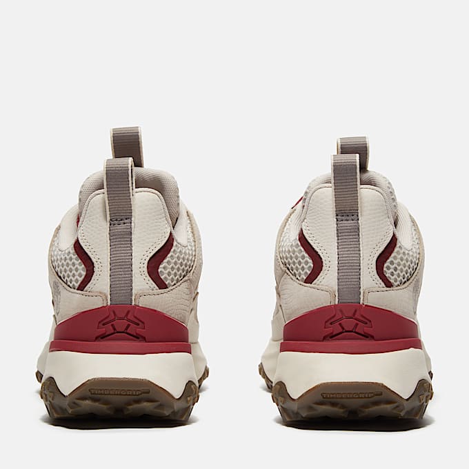 Womens Year of the Snake Motion Access Waterproof Sneaker TBL Light Taupe MeshDark Red ALT5