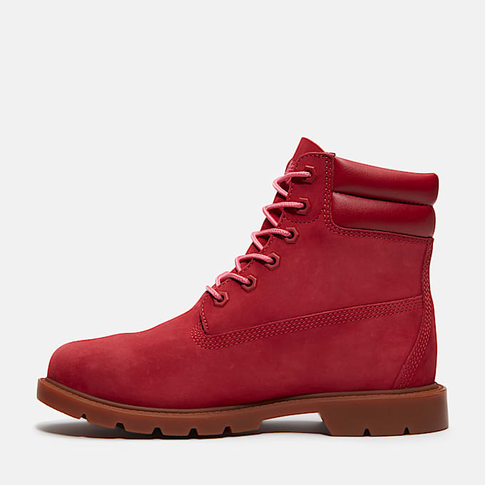 Womens Linden Woods 6Inch Waterproof Boot TBL Dark Red Nubuck ALT6