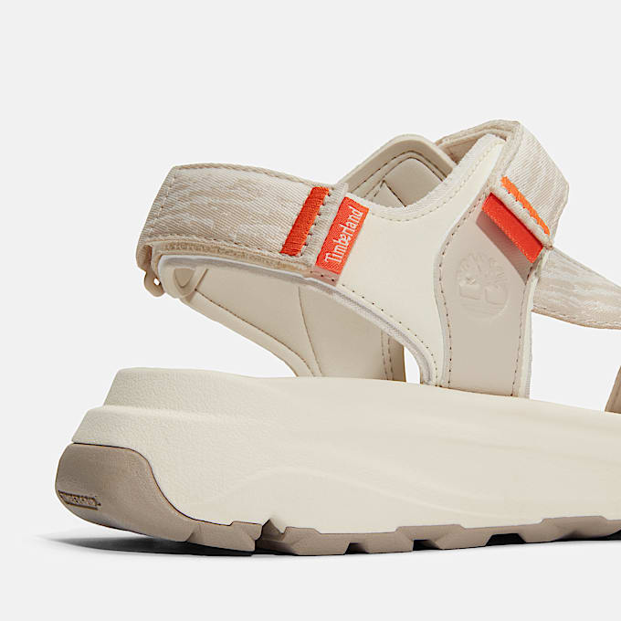 Womens Motion Dune Backstrap Sandal TBL White Webbing ALT7