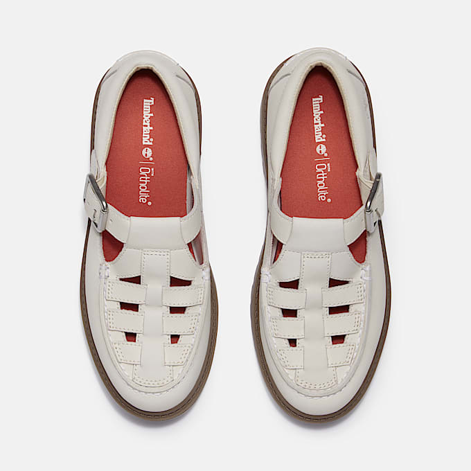 Womens Stone Street Platform Buckle Shoe TBL Natural Nubuck ALT2