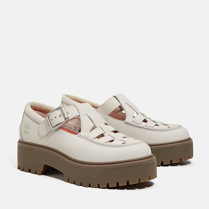 Womens Stone Street Platform Buckle Shoe TBL Natural Nubuck ALT4