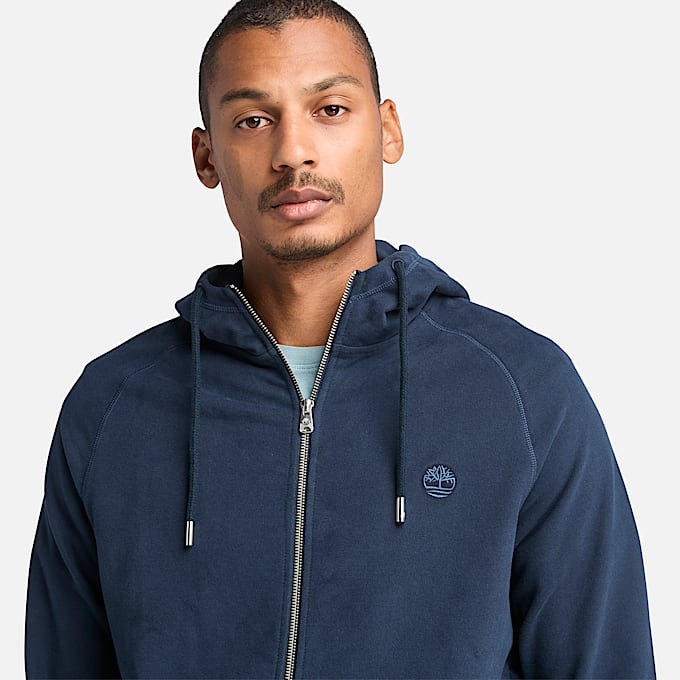 Mens Exeter River Loopback Full Zip Hoodie TBL Dark Sapphire ALT2