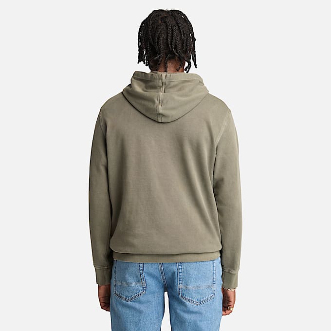 Mens Merrymack River Garment Dye Hoodie TBL Leaf Green ALT9