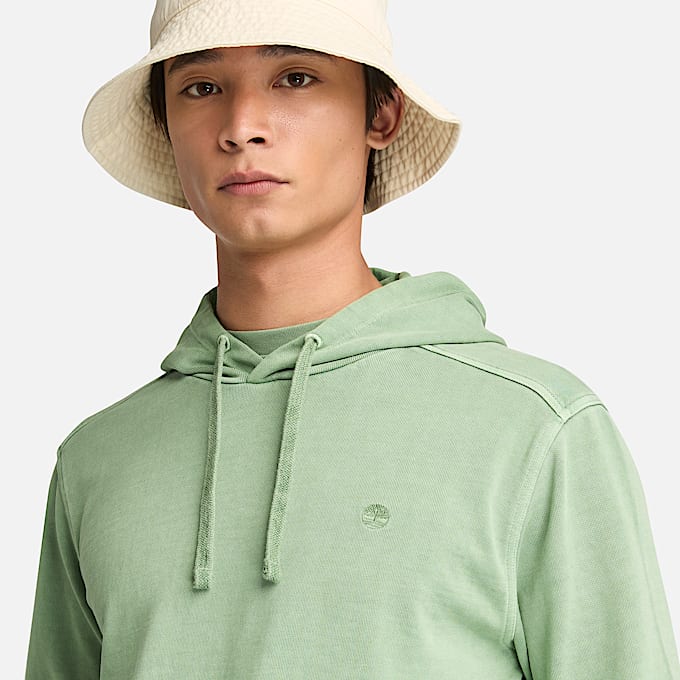 Hoodie  Merrymack River Garment Dye para hombre TBL Verde ALT2