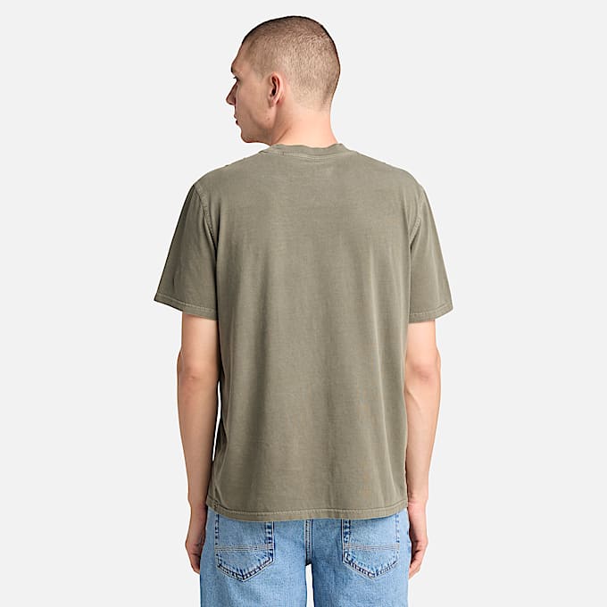 Mens Merrymack River Chest Pocket TShirt TBL Leaf Green ALT9