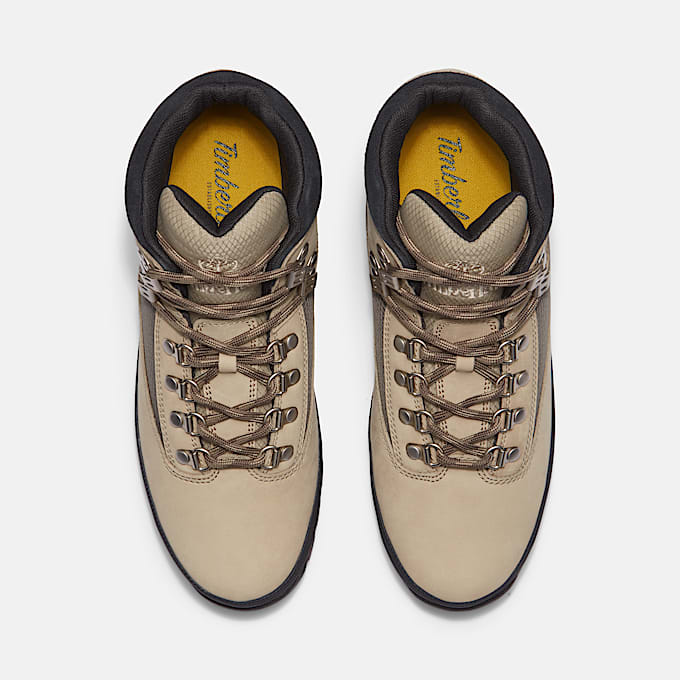 Mens Euro Hiker Leather Boot TBL Light Taupe Nubuck ALT2