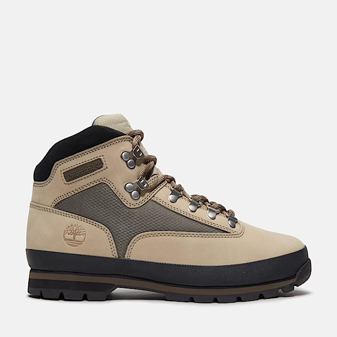 Mens Euro Hiker Leather Boot TBL Light Taupe Nubuck HERO