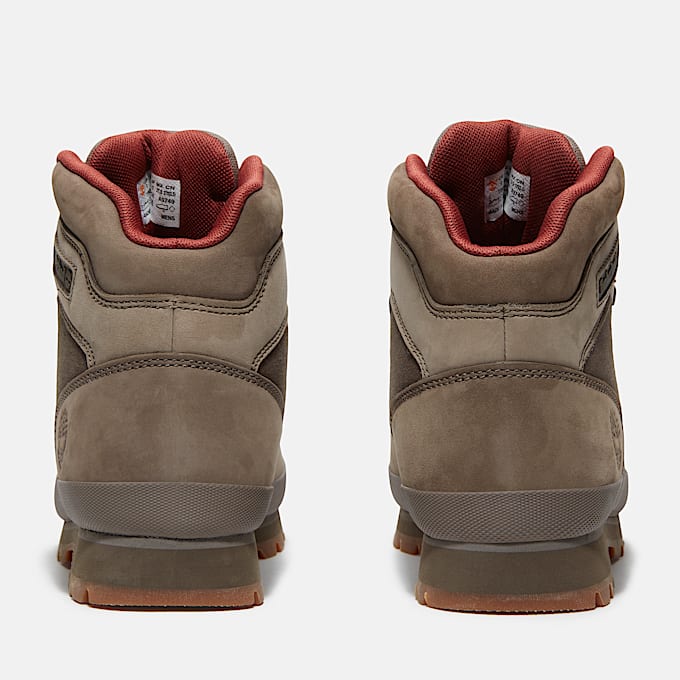 Mens Euro Hiker Leather Boot TBL Olive Nubuck ALT5