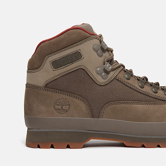 Mens Euro Hiker Leather Boot TBL Olive Nubuck ALT7