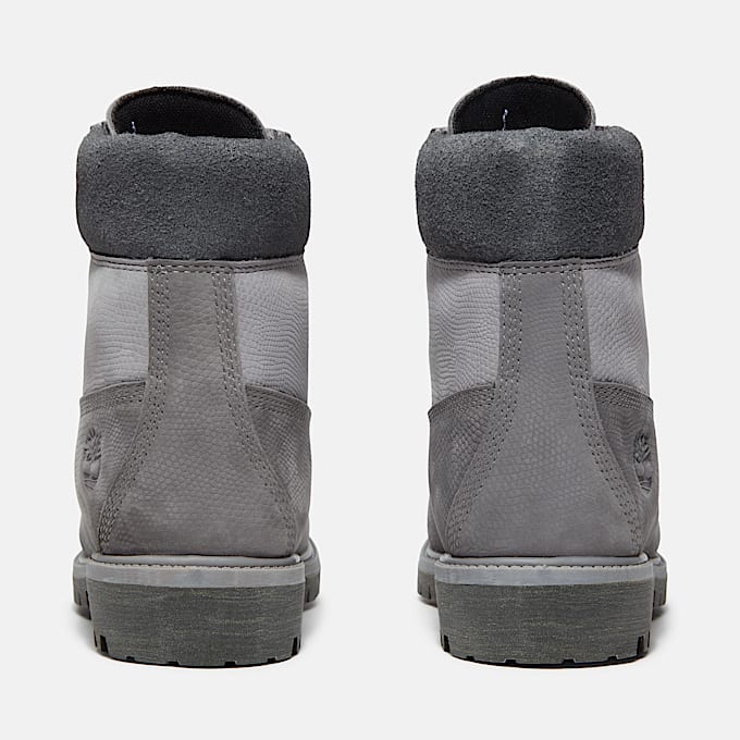 Mens Timberland Premium 6Inch Waterproof Boot TBL Medium Grey Nubuck ALT5