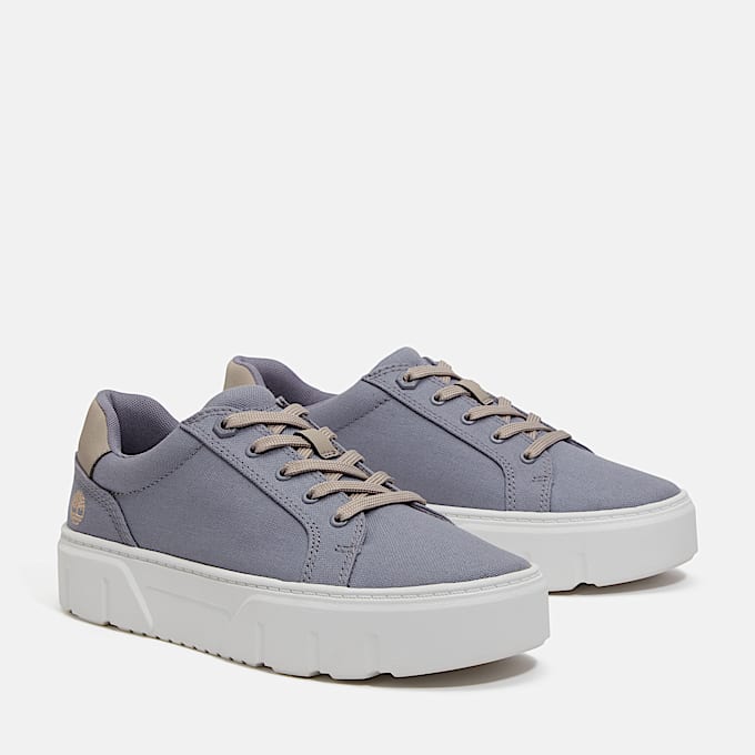 Womens Laurel Court Low LaceUp Sneaker TBL Purple Canvas ALT4
