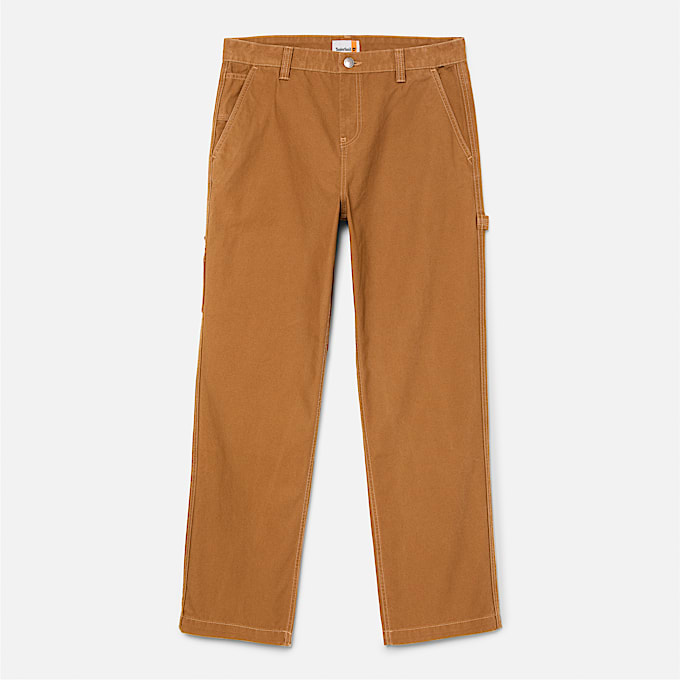 Mens Rindge Washed Canvas Carpenter Pant TBL Dark Wheat Boot ALT10