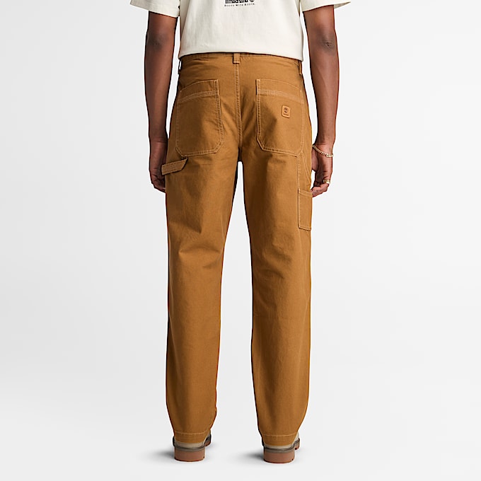Mens Rindge Washed Canvas Carpenter Pant TBL Dark Wheat Boot ALT9