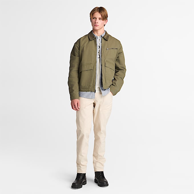 Mens Goffstown Washed Canvas Fatigue Pant TBL Undyed ALT1