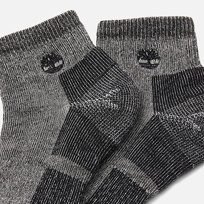 Kittery 2Pack Quarter Crew Sock TBL Black ALT1