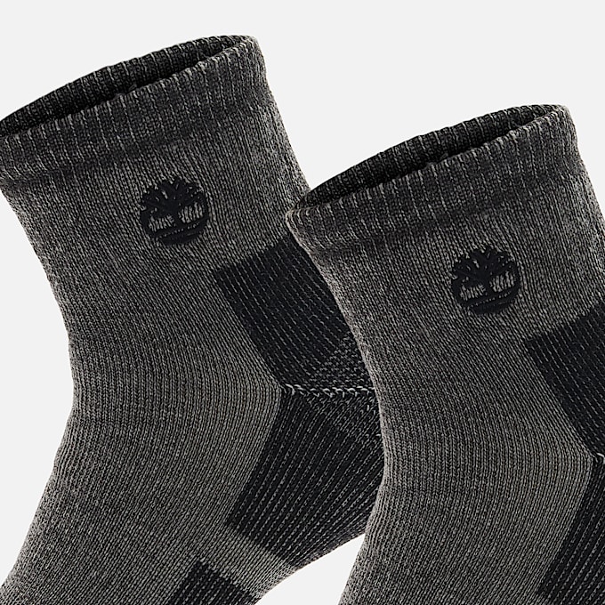 Kittery 2Pack Quarter Crew Sock TBL Black ALT2