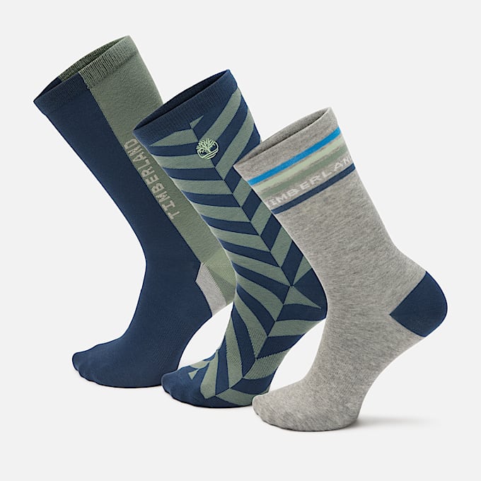 3 Pack Novelty Crew Sock TBL Light Grey Heather HERO