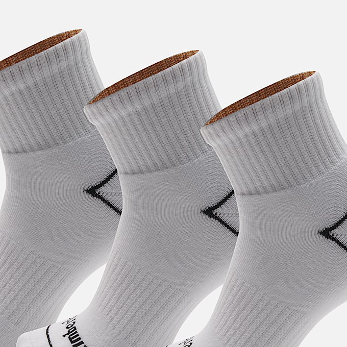 Bowden 3Pack Full Cushion Quarter Sock TBL White ALT2