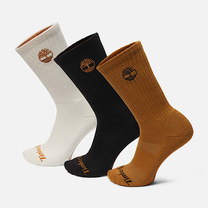 Newmarket 3Pack Half Cushion Crew Sock TBL Wheat HERO