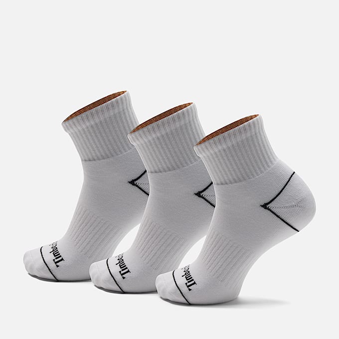 Bowden 3Pack Full Cushion Quarter Sock TBL White HERO