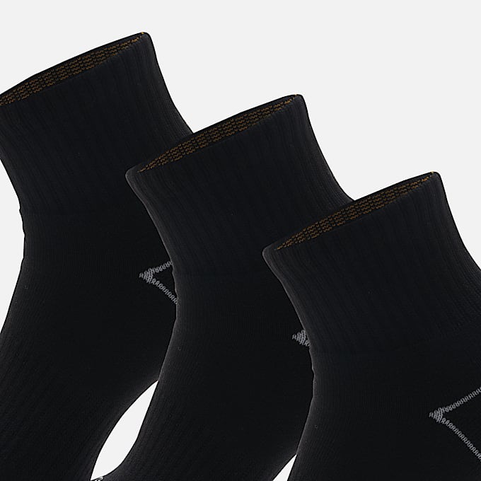 Bowden 3Pack Full Cushion Quarter Sock TBL Black ALT2