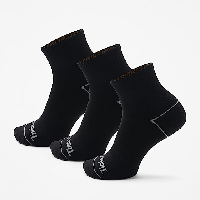 Bowden 3Pack Full Cushion Quarter Sock TBL Black HERO