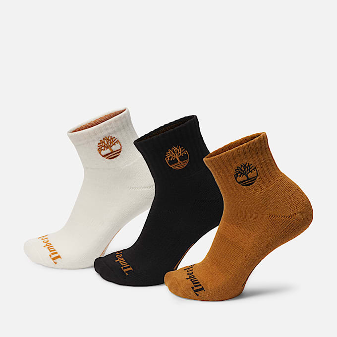 Newmarket Village 3Pack Half Cushion Quarter Sock TBL Wheat HERO