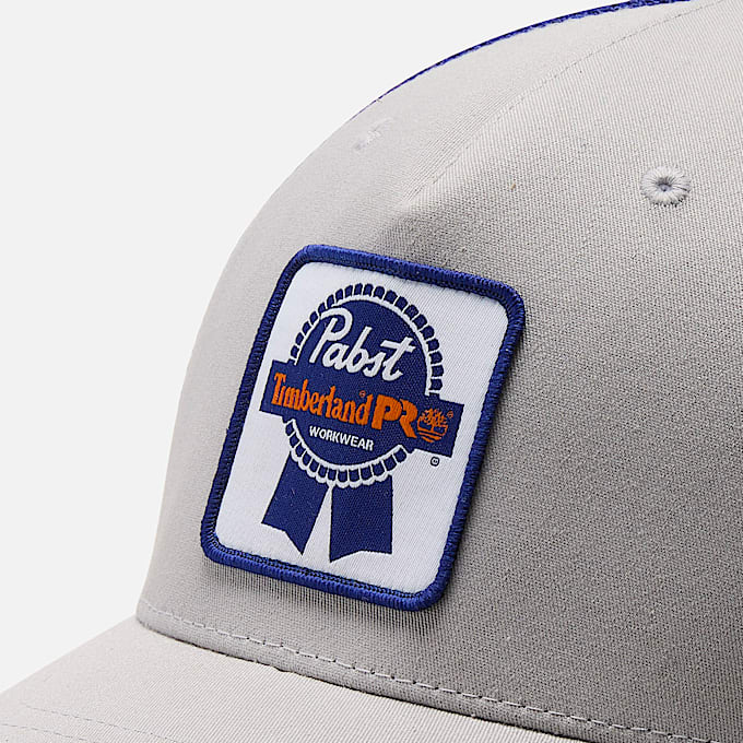 Timberland PRO and Pabst Blue Ribbon Trucker Cap TBL Light GreyBlue ALT2