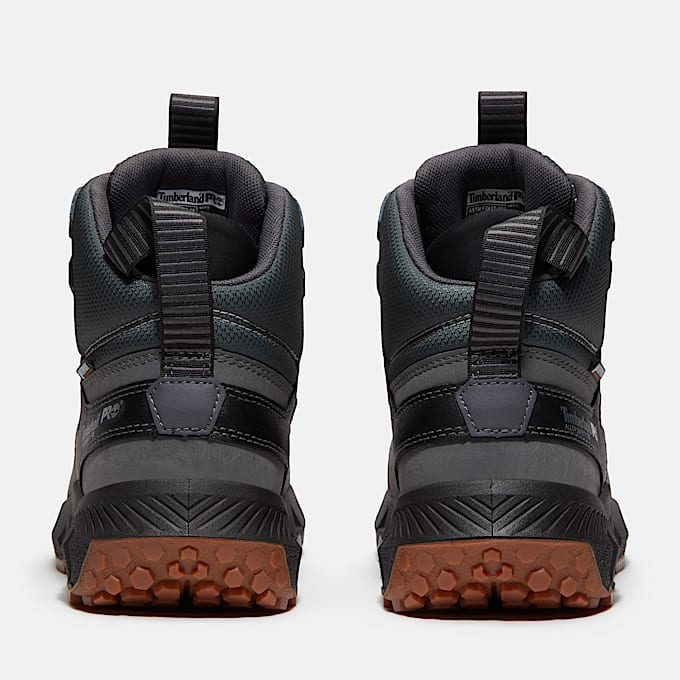 Mens Tempe 6 Alloy Toe Waterproof Work Boot TBL Medium Grey Leather ALT5