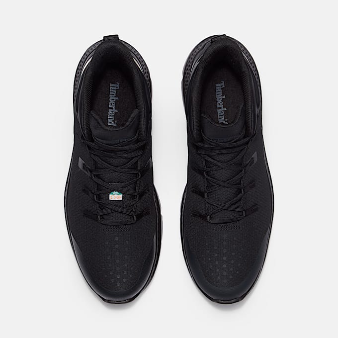 Mens Intercept Mid CSA Steel Toe Work Sneaker TBL Black Ripstop Nylon ALT2