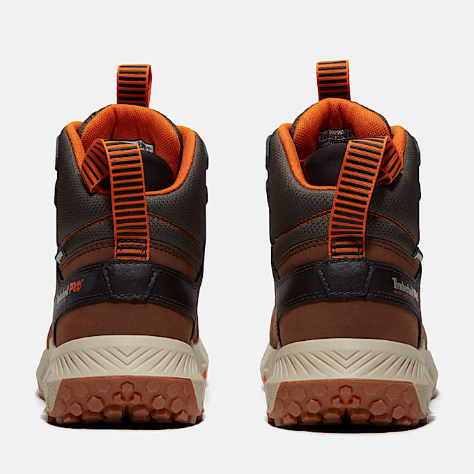 Mens Tempe 6 Alloy Toe Waterproof Work Boot TBL Medium Brown Leather ALT5