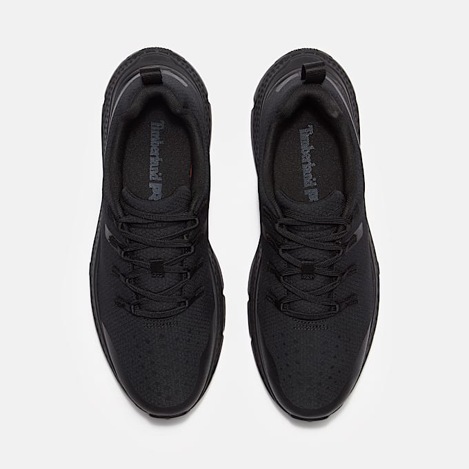 Mens Power Shift SlipResistant Hospitality Work Sneaker TBL Black Ripstop Nylon ALT2