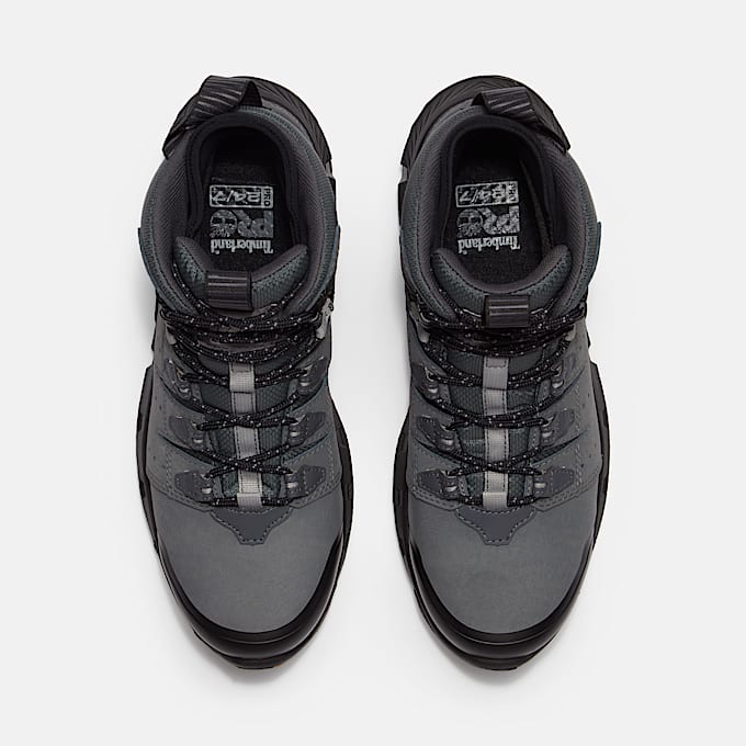 Mens Tempe 6 Alloy Toe Waterproof Work Boot TBL Medium Grey Leather ALT2