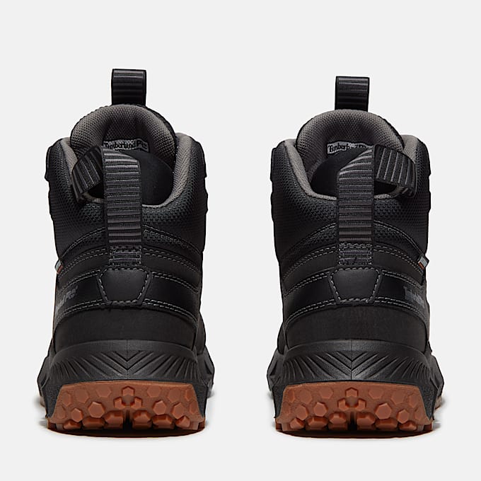 Mens Tempe 6 Soft Toe Waterproof Work Boot TBL Black Leather ALT5