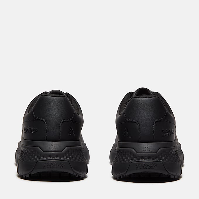 Mens Power Shift SlipResistant Hospitality Work Sneaker TBL Black Leather ALT5