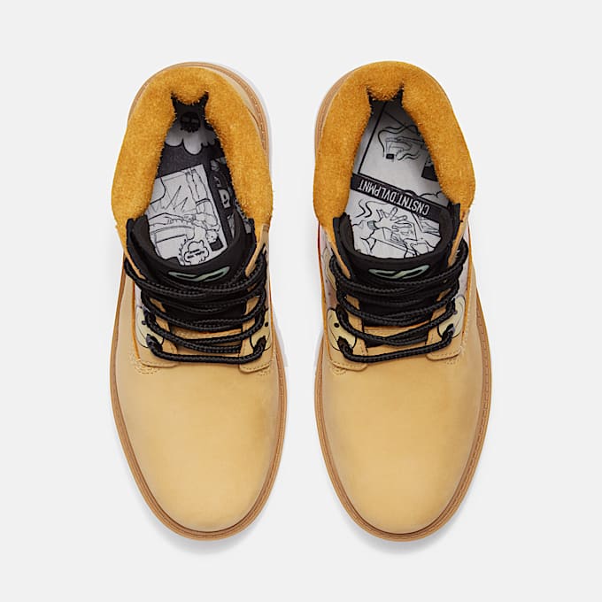 Bota de plataforma Stone Street Waterproof Shades of Happiness 6 para mujer TBL Carita Feliz color Trigo ALT2