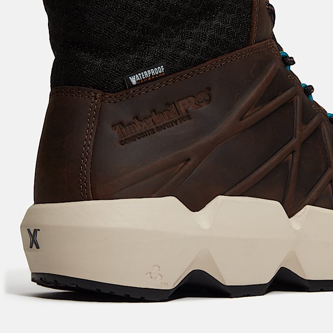 Mens Morphix 6 Waterproof Composite Toe Work Boot TBL Brown FullGrainBlack ALT7