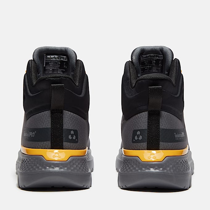 Mens Intercept Mid Steel Toe Work Sneaker TBL Dark Grey Ripstop ALT5