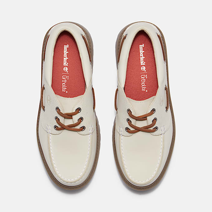 Womens Stone Street Platform Boat Shoe TBL OffWhite Nubuck ALT2