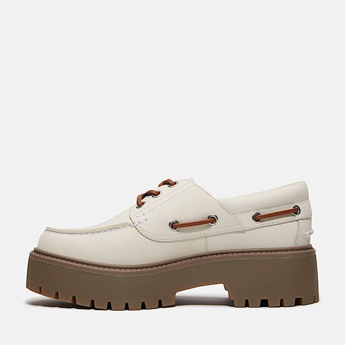 Womens Stone Street Platform Boat Shoe TBL OffWhite Nubuck ALT6