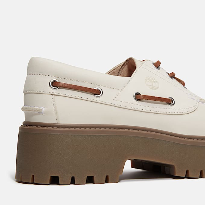 Womens Stone Street Platform Boat Shoe TBL OffWhite Nubuck ALT7